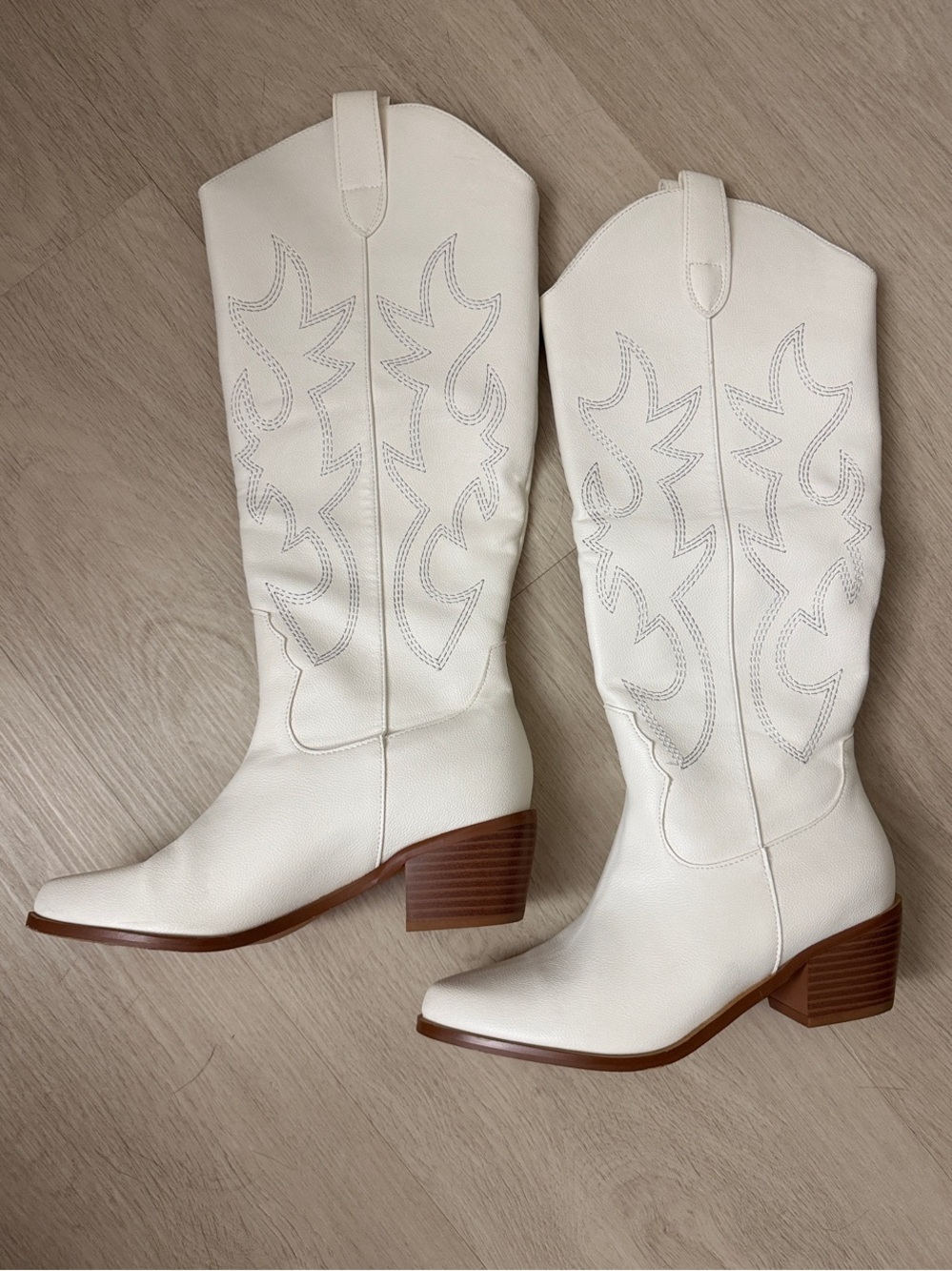 Women's White Western Boots
